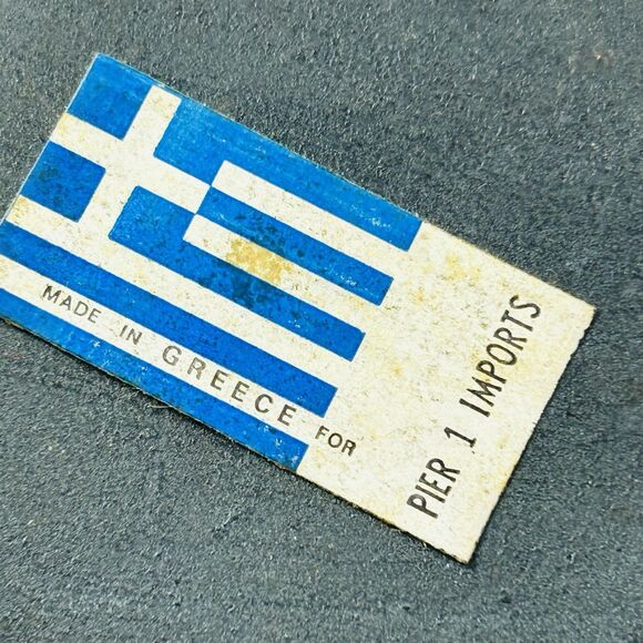 Tame Bulls Hunter Wall Plaque Cast Stone Tile Athens Greece Pier One 11x3" - Picture 7 of 7